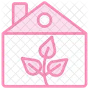 Icono De Linea De Duotono De Vida Sostenible Icono
