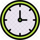 Vida Util Reloj Hora Y Fecha Icono