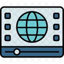 Video World Globe Icon