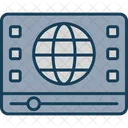 Video Welt Globus Icon