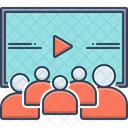 Video Screening Presentation Icon