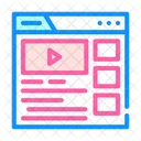 Video Clip Seo Icon