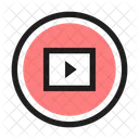 Video Square Retro Icon