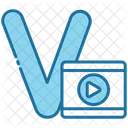 Video Alphabet Shape And Symbol Icon