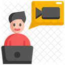 Video Calling Meeting Icon