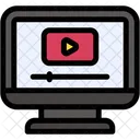 Video Screen Streaming Icon