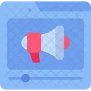 Video Advertising Marketing Icon