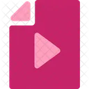 Multimedia Flat Video Button Icon