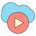 Video Cloud Internet Icon
