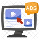 Video Ad Video Advertisement Digital Ad Icon