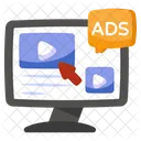 Video Ad Video Advertisement Digital Ad アイコン