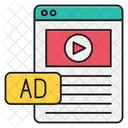 Video Ads Webpage Icon