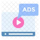 Advertisement Video Media Icon