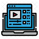 Video Player Laptop Icon