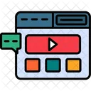 Video Advertising Content Data Icon