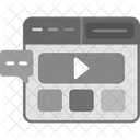 Video Advertising Content Data Icon
