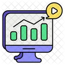 Online Chart Analytics Icon