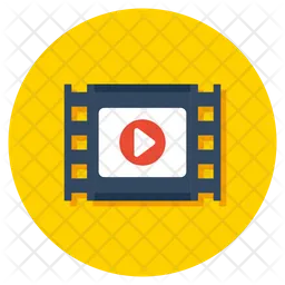 Video Animation Icon - Download in Flat Style