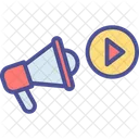 Videoankundigung Audioankundigung Beliebtes Video Symbol