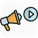 Videoankundigung Audioankundigung Beliebtes Video Symbol