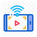 Ansehen Video WLAN Icon