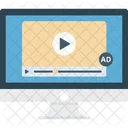 Videoanzeige Online Video Video Icon