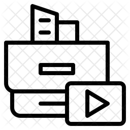 Aprendizagem por vídeo  Ícone