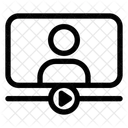 Aprendizaje por vídeo  Icono