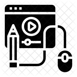 Aprendizaje por vídeo  Icono