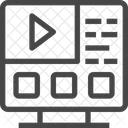 Aprendizaje por vídeo  Icono