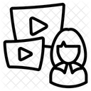 Aprendizaje por vídeo  Icono