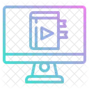 Video De Aprendizaje Aprendizaje En Linea Icono