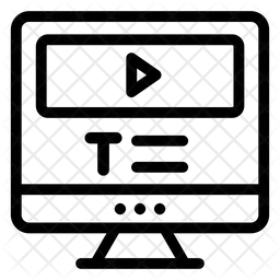 Aprendizaje por vídeo  Icono