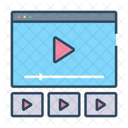 Aprendizaje por vídeo  Icono