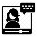 Aprendizaje por vídeo  Icono