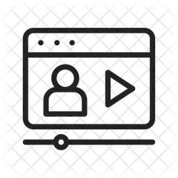 Aprendizaje por vídeo  Icono