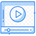 Aprendizaje Por Video Icono