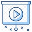 Apresentação de vídeo  Ícone