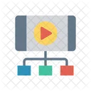 Video Network Architecture Icon