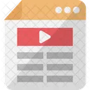 Video Blog Video Layout Video Template Icon