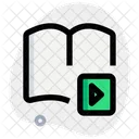 Open Book Video Icon