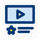 Estrella de calificación de video  Icono