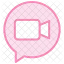 Video Call Duotone Line Icon Icon