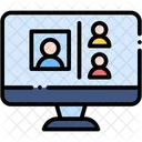 Video Call Online Meeting Communications Icon