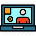 Video Call Online Video Communication Virtual Meeting Icon
