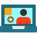 Video Call Online Video Communication Virtual Meeting Icon