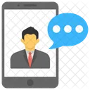 Video Call Message Icon