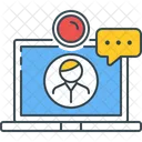 Video Call Conference Live Icon