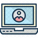 Video Call Live Call Laptop Icon