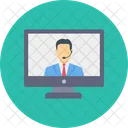 Video Call Meeting Icon